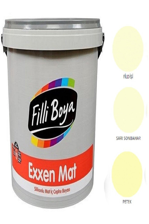 Exxen Mat Silikonlu Mat Iç Cephe Boyası 15lt (sarı Sonbahar)