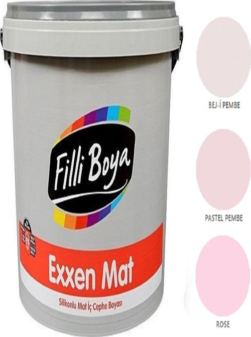 Exxen Mat Silikonlu Mat Iç Cephe Boyası 15lt (pastel Pembe)