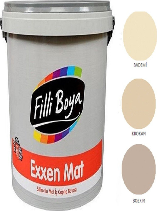 Exxen Mat Silikonlu Mat Iç Cephe Boyası 15lt (bozkır)