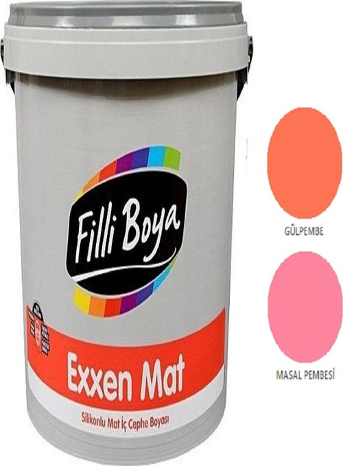 Exxen Mat Silikonlu Mat Iç Cephe Boyası 15lt (masal Pembesi)