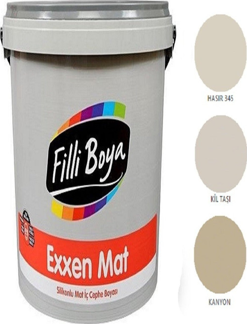 Exxen Mat Silikonlu Mat Iç Cephe Boyası 15lt (kanyon)