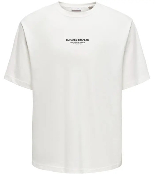 ONSCURATED RLX PRINT SS TEE TR Erkek Beyaz T-Shirt - 22039102