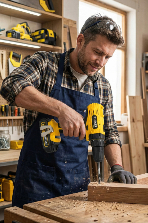 Rtrmax RTM350 18 V Çift Akülü Matkap-Vidalama