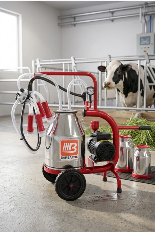 30 Litre Tekli Kuru Sistem Süt Sağım Makinesi
