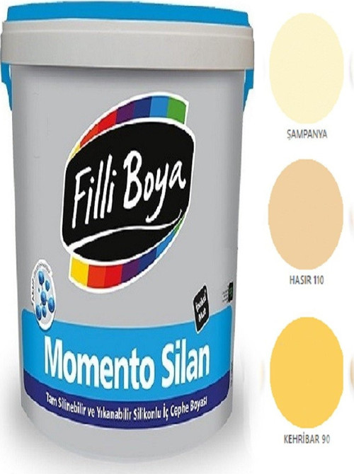 Momento Silan Tam Silinebilir Yıkanabilir Silikonlu Ipek Mat Boya 2,5lt (hasır 110)
