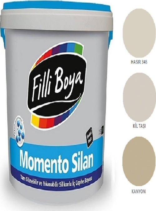 Momento Silan Tam Silinebilir Yıkanabilir Silikonlu Ipek Mat Boya 1,25lt (kanyon)