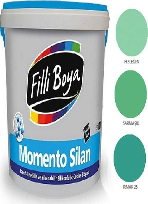 Momento Silan Tam Silinebilir Yıkanabilir Silikonlu Ipek Mat Boya 1,25 lt (ırmak 25)