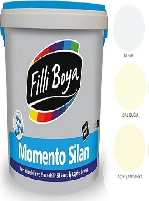 Momento Silan Tam Silinebilir Yıkanabilir Silikonlu Ipek Mat Boya 1,25lt (bal Buğu)