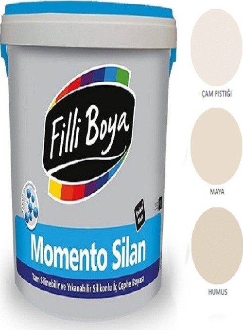 Momento Silan Tam Silinebilir Yıkanabilir Silikonlu Ipek Mat Boya 1,25lt (humus)