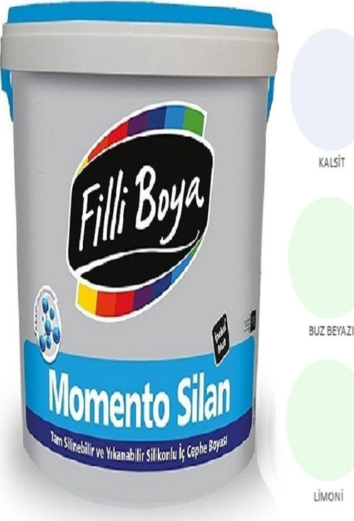 Momento Silan Tam Silinebilir Yıkanabilir Silikonlu Ipek Mat Boya 2,5lt (limoni)