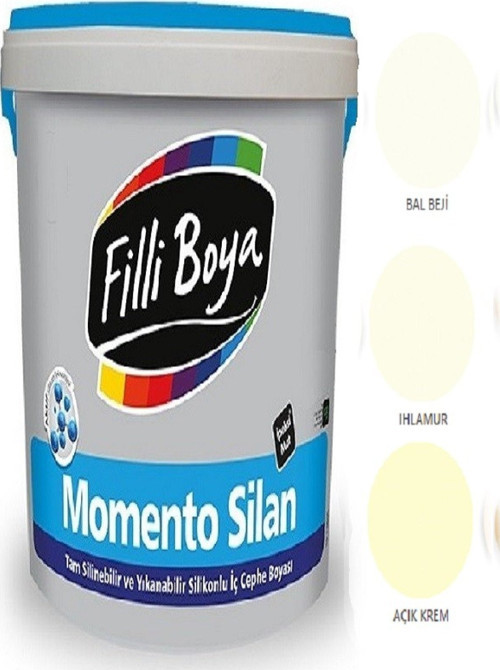 Momento Silan Tam Silinebilir Yıkanabilir Silikonlu Ipek Mat Boya 1,25lt (bal Beji)