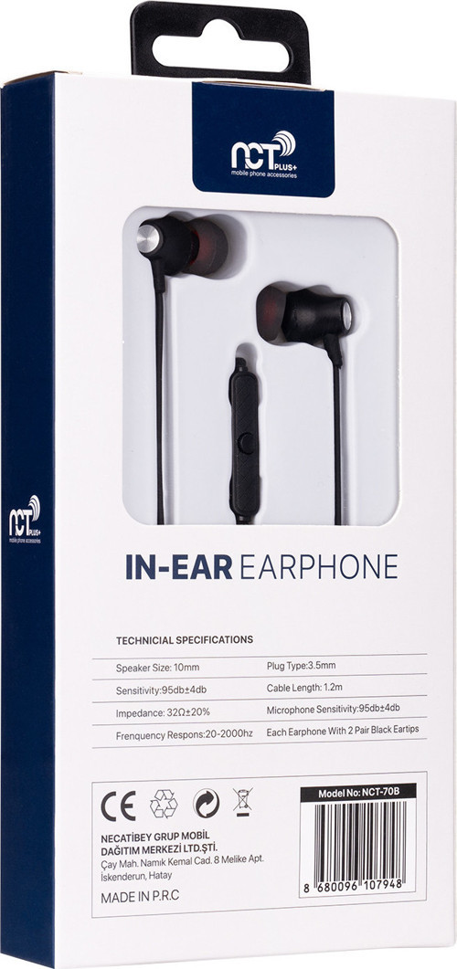 Plus In-Ear Kablolu Kulaklık – Net Ses ve Güçlü Bas