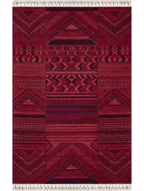 History HY09A Vintage Etnik Desenli Zelanda Yün İle Dokunan Özel Tezgah Halı