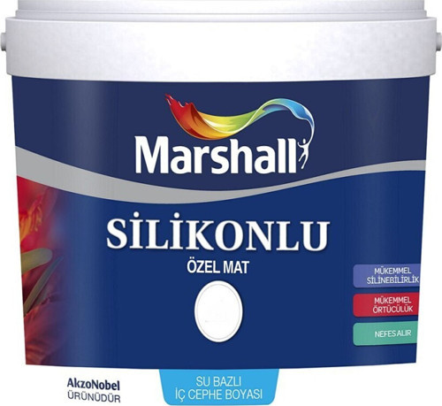 Silikonlu Özel Mat Iç Cephe Duvar Boyası 15 Lt 20 Kg - Damla Sakızı