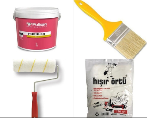 Boya Seti Hediyeli Iç Cephe Süper Plastik Boya 20 kg Istanbul Beji Rengi