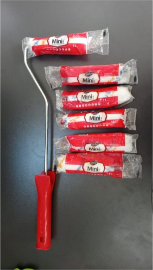 Silikonlu Boya Saten Boya Plastik Boya Rulosu 1 Saplı 5 Yedek Rulo