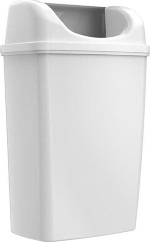 Duvara Monte Çöp Kovası 25 Litre Beyaz