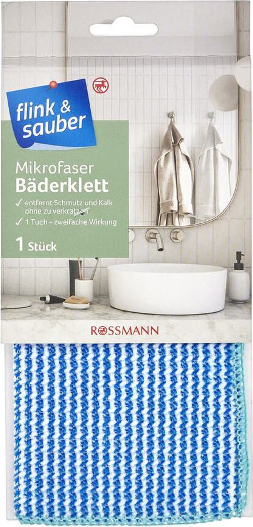 Mikrofiber Banyo Temizlik Bezi, Tekli