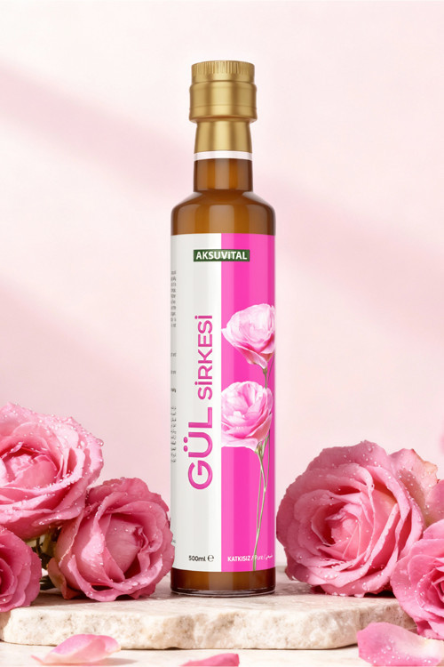 Gül Sirkesi 500 ml - Katkısız, Doğal Fermantasyon