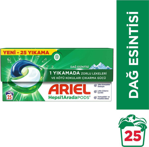 Hepsi1Arada PODS® Kapsül Çamaşır Deterjanı Beyazlar ve Renkliler 25 Yıkama