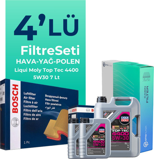 Renault Laguna 2.0 Dizel Filtre Bakım Seti Liqui Moly Motor Yağlı (2008-2015) 4 Lü