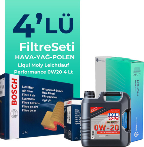 Ford Kuga 1.6 Benzin Filtre Bakım Seti Liqui Moly Motor Yağlı (2013-2017) 4 Lü