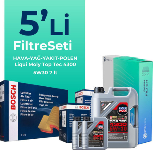 Nissan Skystar 2.5 Dizel Filtre Bakım Seti Liqui Moly Motor Yağlı (2008-2012) 5 Li
