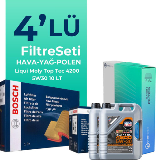 Jeep Grand Cherokee 3.0 Dizel Filtre Bakım Seti Liqui Moly Motor Yağlı (2005-2011) 4 Lü