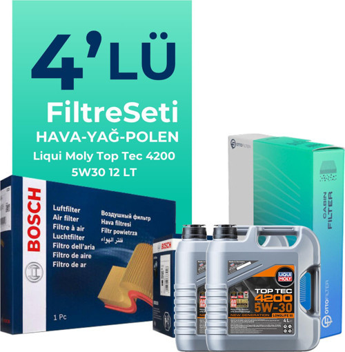 Mercedes Sprinter 313 Dizel Filtre Bakım Seti Liqui Moly Motor Yağlı (2011-2016) 4 Lü