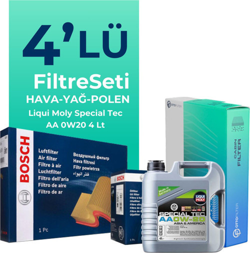 Suzuki SX4 1.6 Filtre Bakım Seti Liqui Moly Motor Yağlı (2007-2013) 4 Lü