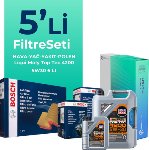 Subaru Forester 2.0 Dizel Filtre Bakım Seti Liqui Moly Motor Yağlı (2013-2018) 5 Li