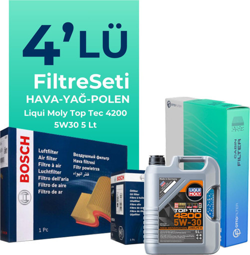 Audi A6 2.0 Dizel Filtre Bakım Seti Liqui Moly Motor Yağlı (2008-2011) 4 Lü