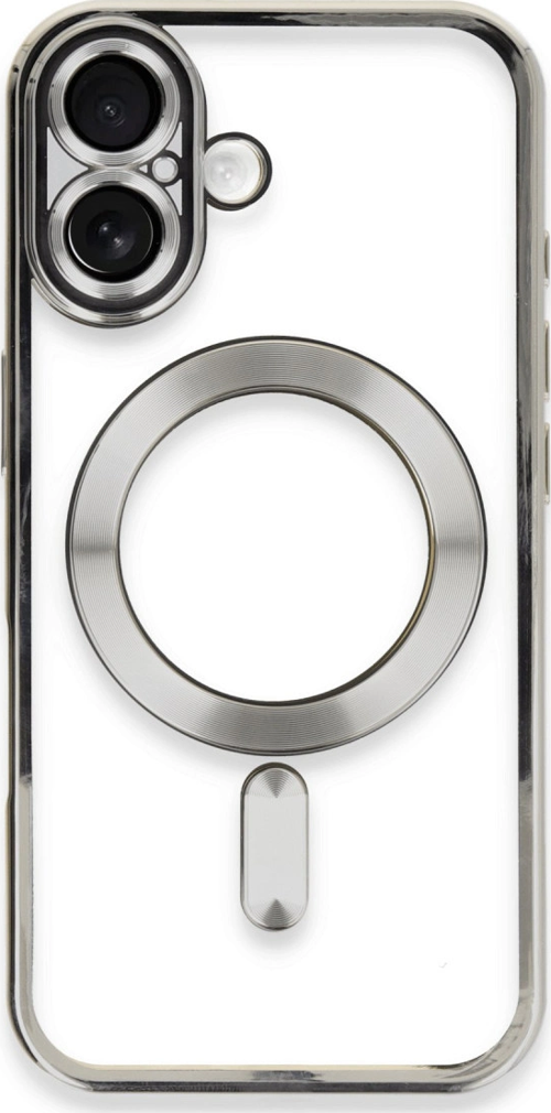 iPhone 16 Kılıf Kross Magneticsafe Kapak - Gümüş