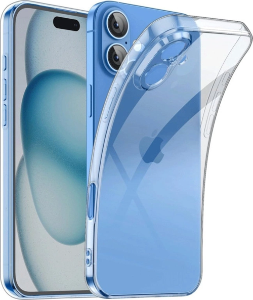 iPhone 16 Plus Kılıf Lüx Şeffaf Silikon