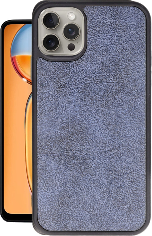iPhone 14 Pro Max Kılıf Aras Deri Kapak - Lacivert