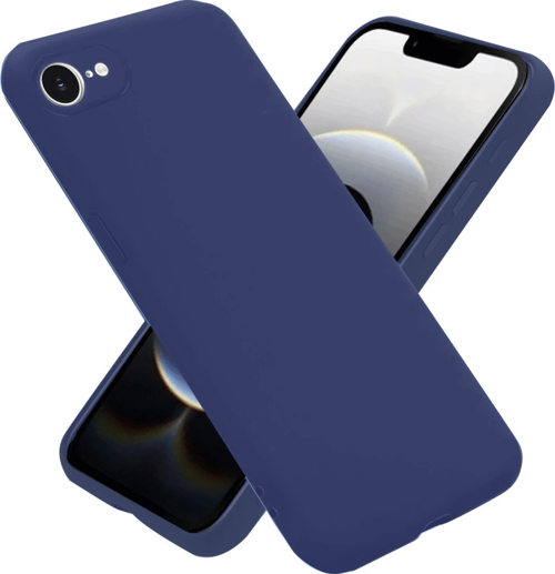 iPhone 16e Kılıf Nano İçi Kadife Silikon - Lacivert