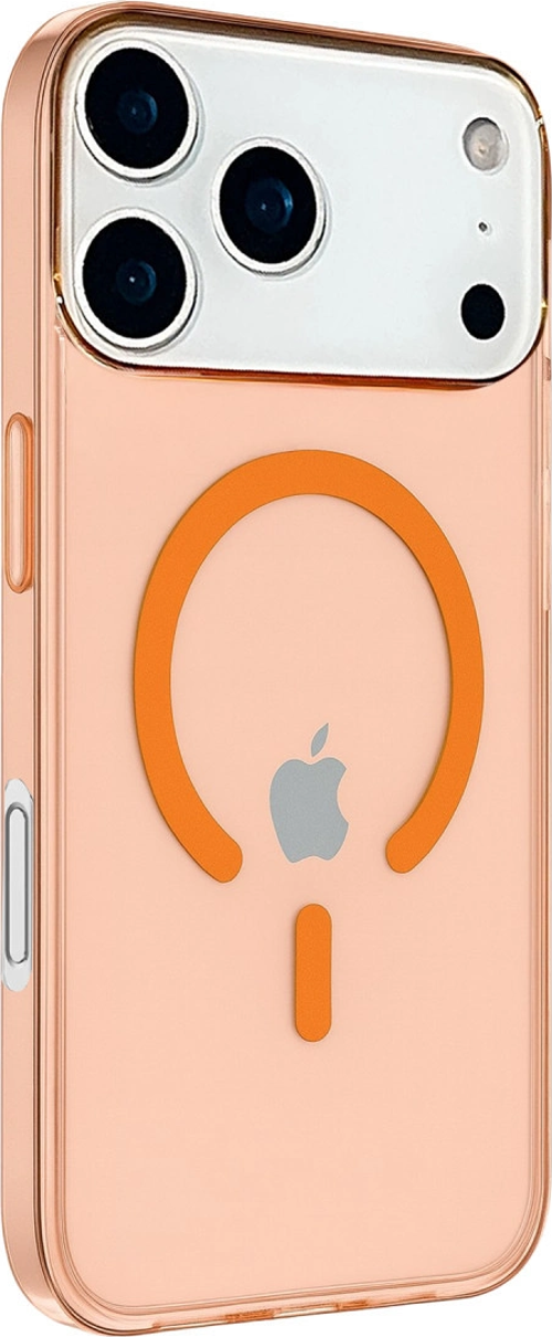 iPhone 17 Pro Kılıf Pc Real Magsafe Kapak - Turuncu