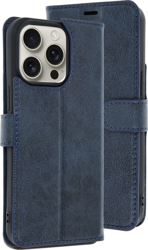 iPhone 15 Pro Max Kılıf Trend S Plus Kapaklı Kılıf - Lacivert