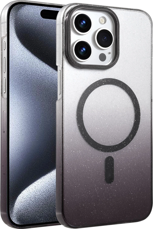 iPhone 14 Pro Max Glossy Magsafe Kapak - Siyah