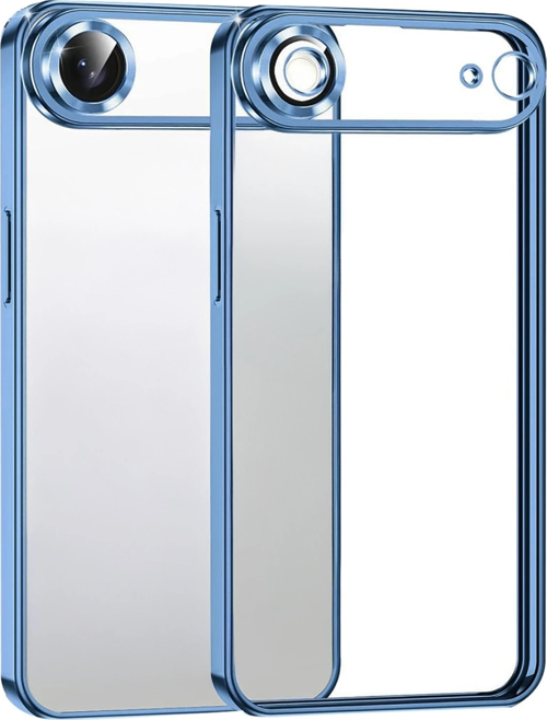 iPhone 17 Air Kamera Korumalı Lensli Silikon - Açık Mavi