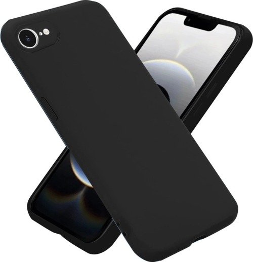 iPhone 16e Kılıf Nano İçi Kadife Silikon - Siyah