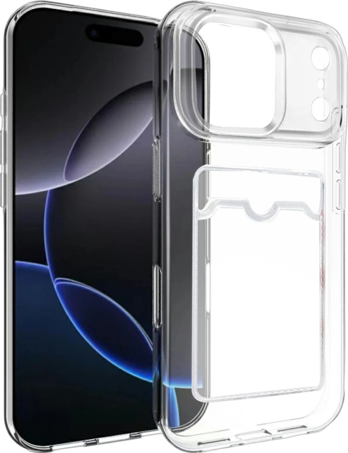 iPhone 17 Pro Max Kart Şeffaf Silikon - Şeffaf