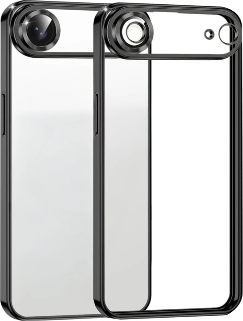 iPhone 17 Air Kamera Korumalı Lensli Silikon - Siyah