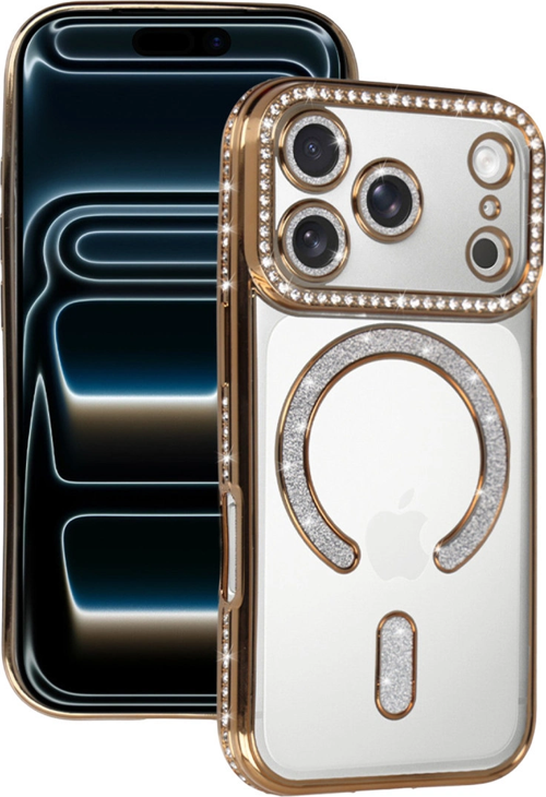 iPhone 17 Pro Max Joke Simli Magneticsafe Kılıf - Gold