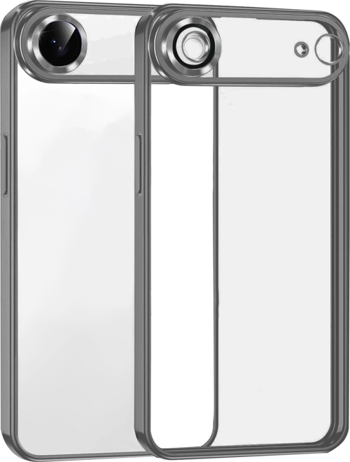 iPhone 17 Air Kamera Korumalı Lensli Silikon - Titan Gri