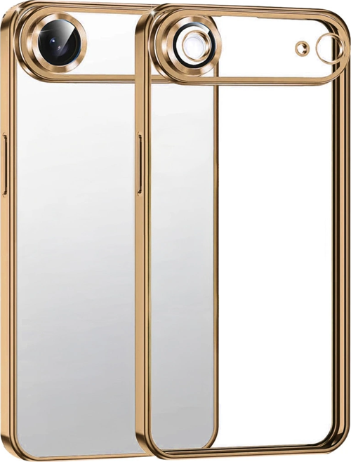 iPhone 17 Air Kamera Korumalı Lensli Silikon - Çöl Titanyum
