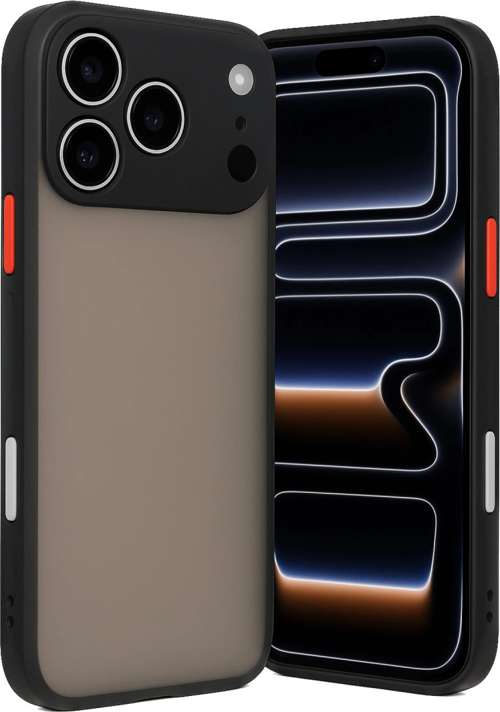 iPhone 17 Pro Max Kılıf Montreal Silikon Kapak - Siyah