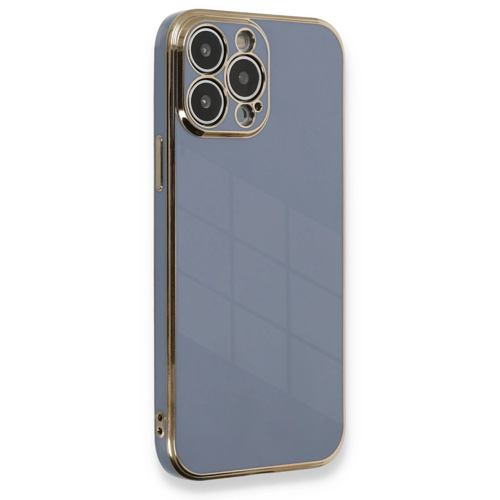 iPhone 13 Pro Kılıf Volet Silikon - Mavi