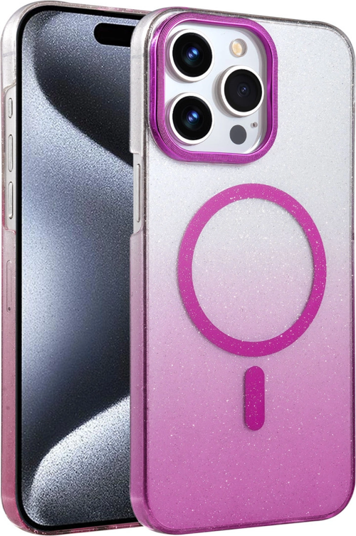 iPhone 14 Pro Max Glossy Magsafe Kapak - Mor