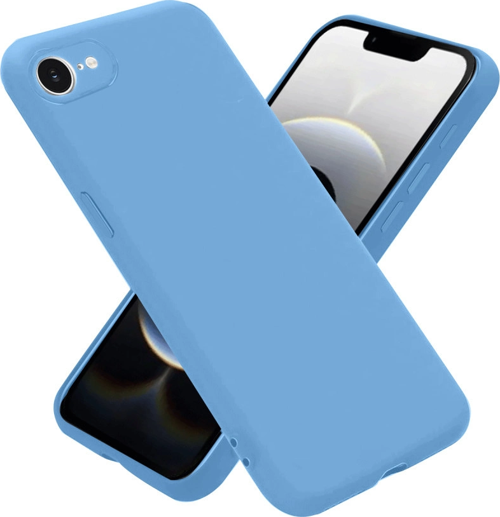 iPhone 16e Kılıf Nano İçi Kadife Silikon - Mavi